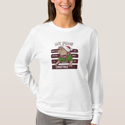 クリスマスには早すぎる Tシャツ (正面)