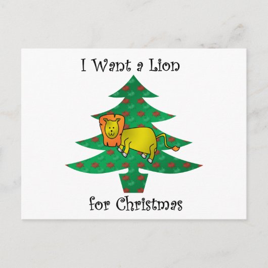 クリスマスには獅子が欲しい シーズンポストカード (正面)