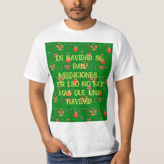クリスマスには祝福が与えられる、 Tシャツ (正面)
