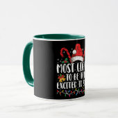 クリスマスには興奮し過ぎそうである マグカップ (正面左)