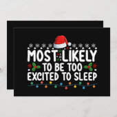 クリスマスには興奮し過ぎそうである 招待状 (正面/裏面)