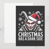 クリスマスには闇の側面がある 招待状 (正面/裏面)