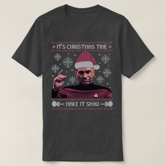 クリスマスには雪が降る Tシャツ (デザイン正面)