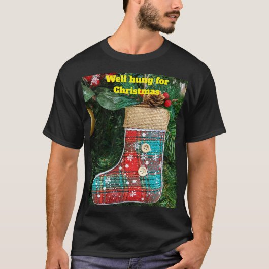 クリスマスにぴったりな素敵なイラスト Tシャツ (正面)