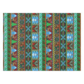 クリスマスによって編まれるセーターパターントナカイの休日 テーブルクロス (正面(横))