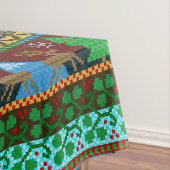 クリスマスによって編まれるセーターパターントナカイの休日 テーブルクロス (インサイチュ)