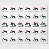 クリスマスによって飲まれる交差の印 ラッピングペーパー (フラット)