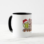 クリスマスにエルフを見ながら抹茶を飲む確率No.1 マグカップ (正面左)