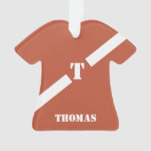 クリスマスにオレンジ・ボーイズ・ジャージー オーナメント (正面)