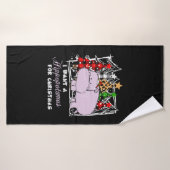 クリスマスにカバが欲しいおもしろい バスタオル (バスタオル)