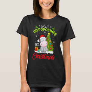 クリスマスにカバが欲しい カバのXmas Tシャツ