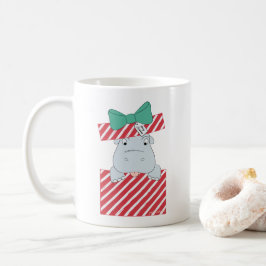クリスマスにカバが欲しい ストライプボックス コーヒーマグカップ