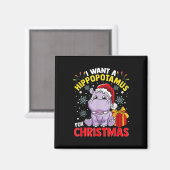 クリスマスにカバが欲しい マグネット (正面/裏面)