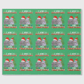 クリスマスにカバが欲しい ラッピングペーパー (フラット)