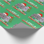 クリスマスにカバが欲しい ラッピングペーパー (角)