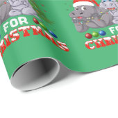 クリスマスにカバが欲しい ラッピングペーパー (ロールコーナー)