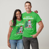 クリスマスにカバが欲しい Xmas Hippo Tシャツ (ユニセックス)
