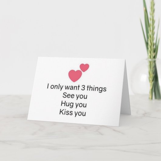 **クリスマスにキスを見て抱き締めてください** シーズンカード (正面)