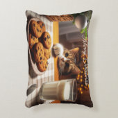 クリスマスにクッキーを手に入れるのかわいいタビー猫 アクセントクッション (正面(垂直))