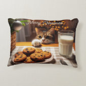 クリスマスにクッキーを手に入れるのかわいいタビー猫 アクセントクッション (裏面)