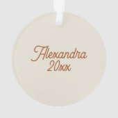 クリスマスにクッキーを手に入れるのかわいいタビー猫 オーナメント (裏面)