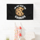 クリスマスにクッキーを食べに来おもしろいた 横断幕 (インサイチュ)