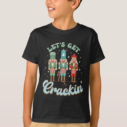 クリスマスにクラキン三つのくるみ割り教えする Tシャツ (正面)