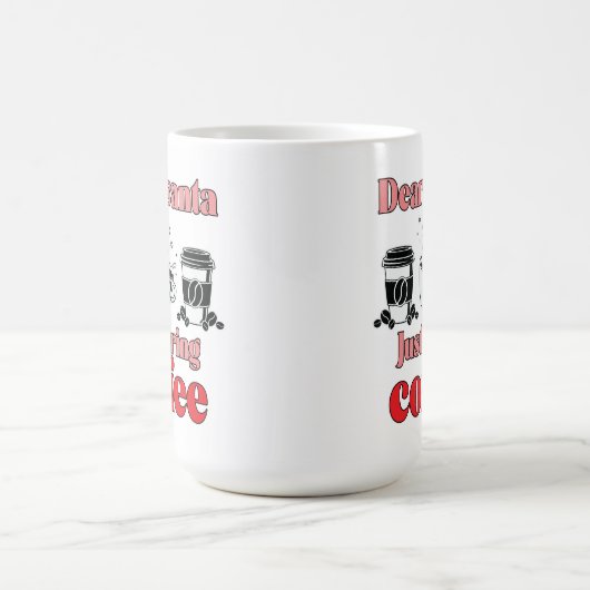 クリスマスにクリスマスを迎えるクリスマスことわざ付きかわいいコーヒーカップ コーヒーマグカップ (中央)