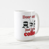 クリスマスにクリスマスを迎えるクリスマスことわざ付きかわいいコーヒーカップ コーヒーマグカップ (正面右)