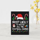 クリスマスにサッカーの試合を全て見る可能性が最も高い カード (黄色い花)