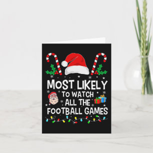 クリスマスにサッカーの試合を全て見る可能性が最も高い カード