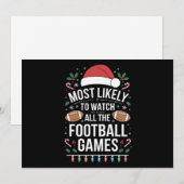 クリスマスにサッカーの試合を全て見る可能性が最も高い シーズンカード (正面/裏面)