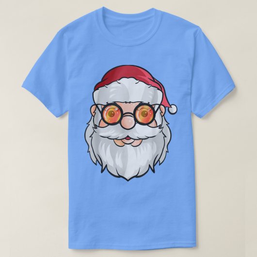 クリスマスにサングラスを着たサンタ|過去記事 Tシャツ (デザイン正面)