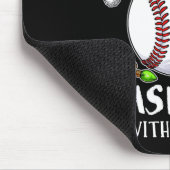 クリスマスにサンタと野球をする可能性が最も高い マウスパッド (コーナー)