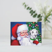 クリスマスにサンタのダルマチア シーズンポストカード (スタンド正面)