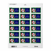 クリスマスにサンタのAiredaleテリア ラベル (フルシート)