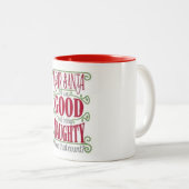 クリスマスにサンタは僕に休暇をくれるかな ツートーンマグカップ (正面右)