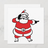 クリスマスにサンタクロースがトナカイを呼ぶ シーズンカード (正面/裏面)