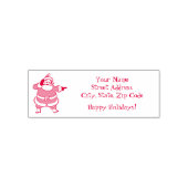 クリスマスにサンタクロースがトナカイを呼ぶ セルフインキングスタンプ (デザイン)