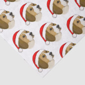 クリスマスにサンタハットでビーグル 薄葉紙 (詳細)