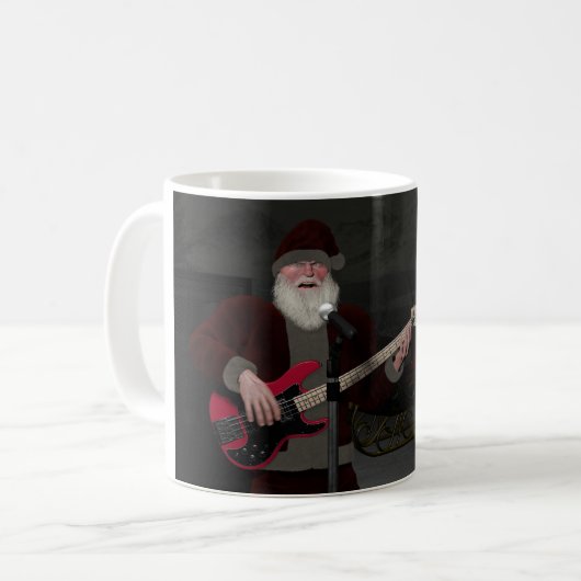 クリスマスにサンタ・ロック コーヒーマグカップ (正面左)