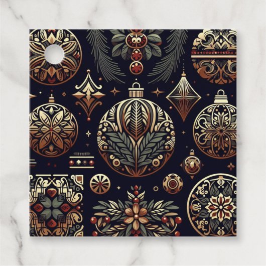 クリスマスにジュエリートーンでシンフォニー フェイバータグ (正面)