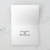 クリスマスにダイビングするサンタクロースが魚に餌をあげるメリークリキマカ シーズンカード (内部)