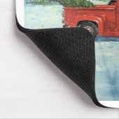 クリスマスにツリーをピックアップ マウスパッド (コーナー)