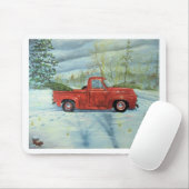 クリスマスにツリーをピックアップ マウスパッド (マウス)