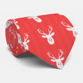 クリスマスにディアシルエット醜いセーター編み物 ネクタイ (ロール)