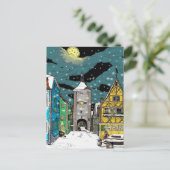 クリスマスにドイツのローテンブルクのオブ・デル・タウバー ポストカード (スタンド正面)