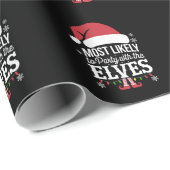 クリスマスにパーティーする可能性が最も高い ラッピングペーパー (ロールコーナー)