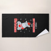 クリスマスにヒッポタマスが欲しい – クリスマスHippo バスタオル (バスタオル)