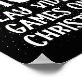 クリスマスにビデオゲームで遊んでそうな人 ポスター (角)